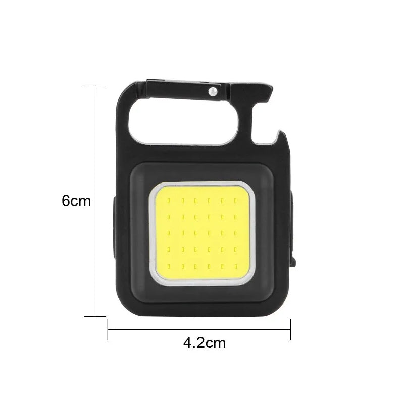 Mini Waterproof Pocket Torch LED Keychain Flashlight USB Charging