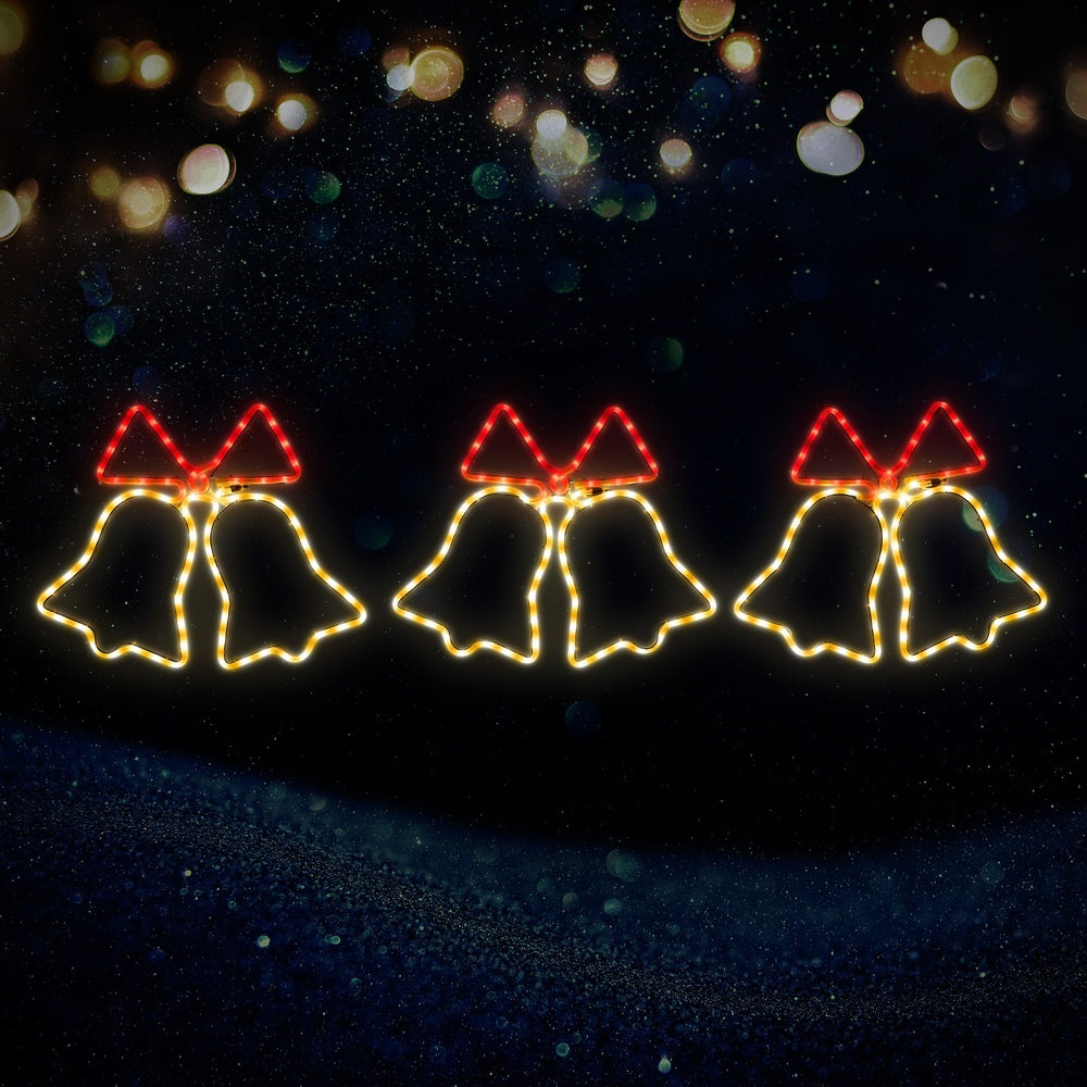 Christmas LED Motif Lights 3PCS Jingle Bell Set