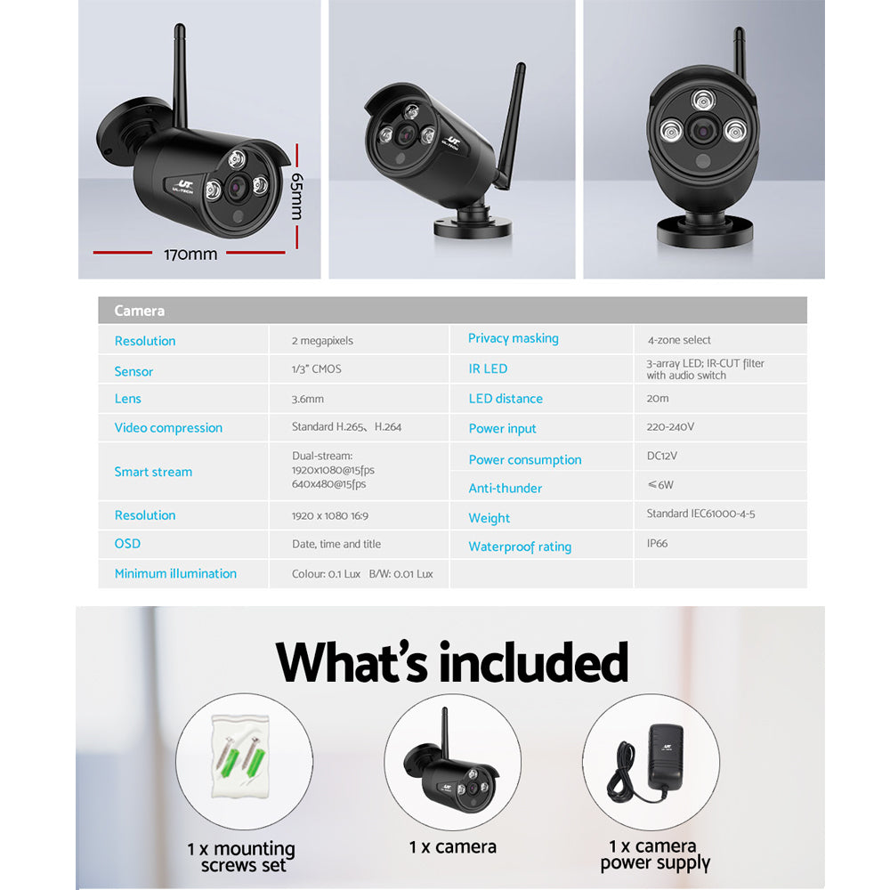 UL TECH UL-tech Wireless CCTV 3MP Camera Bullet
