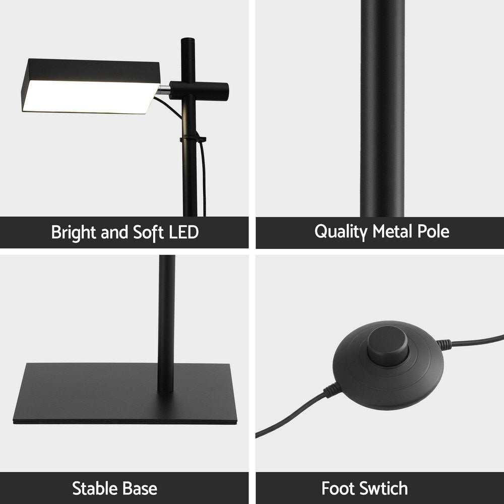 Artiss LED Floor Lamp, Modern Reading 360~ Rotating Adjustable Light Head,12W