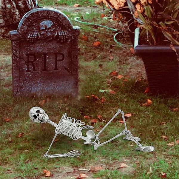Life-Size Posable Halloween Skeleton with Movable Joints 4