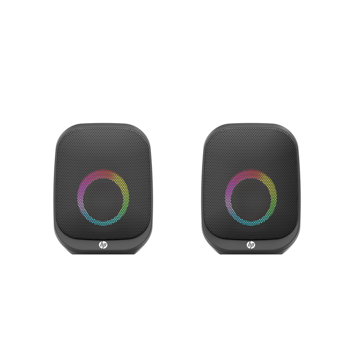 HP DHS-2113 Wired Bluetooth Speaker Portable USB AUX LED Stereo Sound Black 3