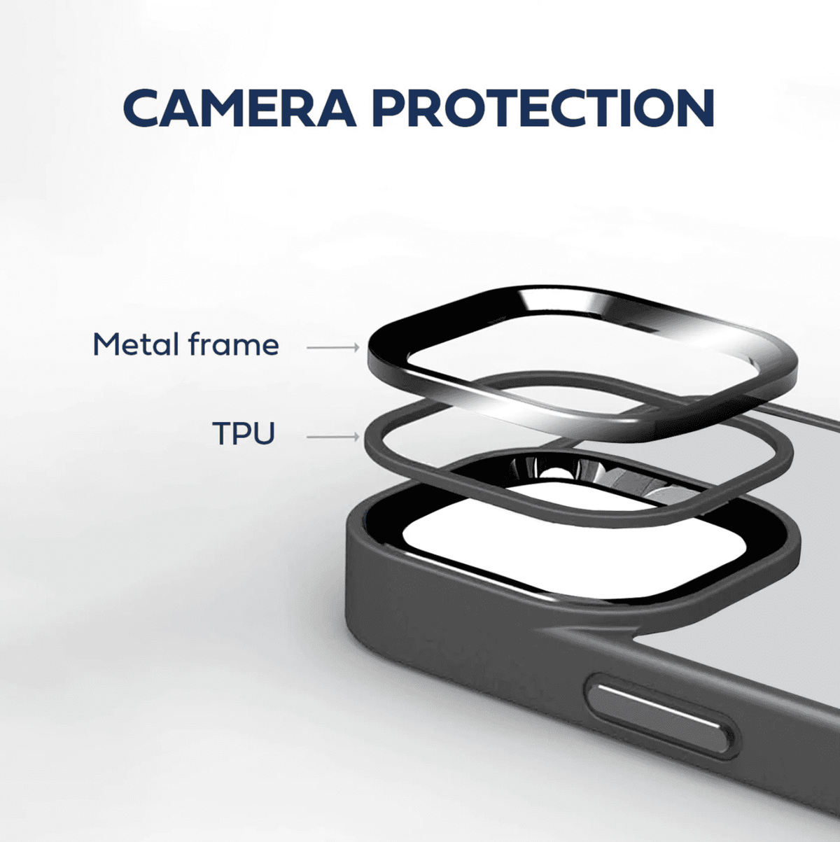 iShield Figura Series Clear Case with Mgsafe, iPh-14 Pro-White