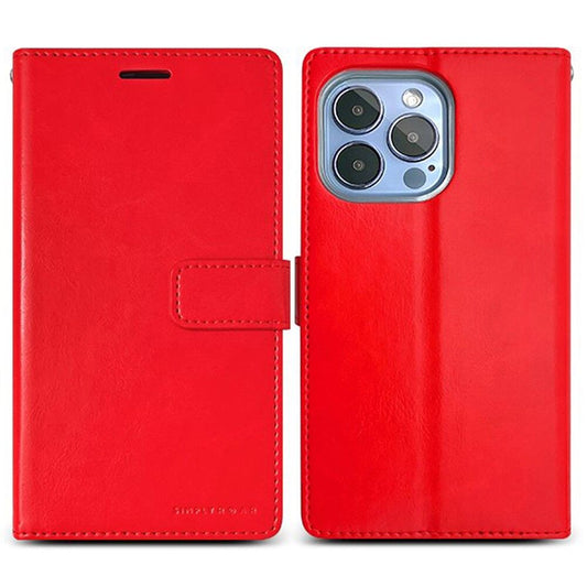 Roar Blue Moon [Choice Diary] Wallet Case, iPh-14 Pro Max-Red