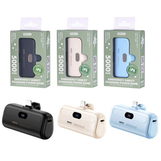 Remax Capsule Series Mini Power Bank with Lightning Port [RPP-633] [5000 mAh] - PINK
