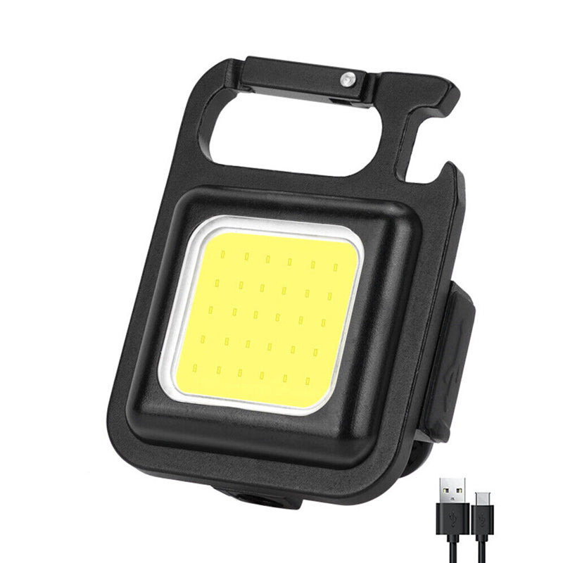 Mini Waterproof Pocket Torch LED Keychain Flashlight USB Charging