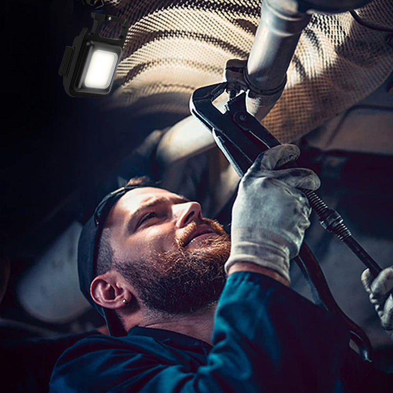 Mini Waterproof Pocket Torch LED Keychain Flashlight USB Charging