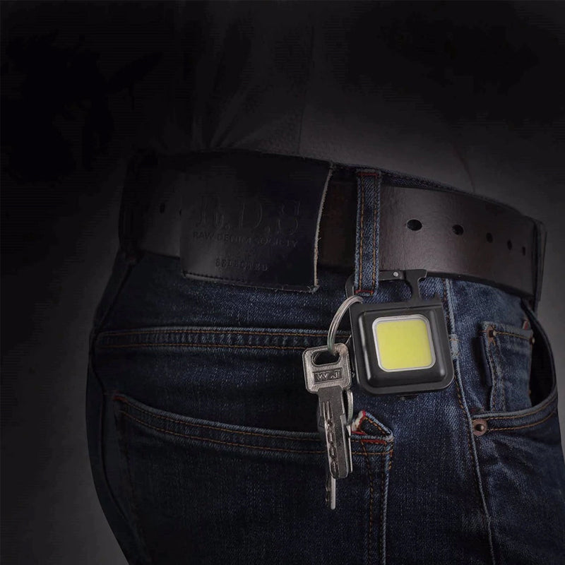 Mini Waterproof Pocket Torch LED Keychain Flashlight USB Charging