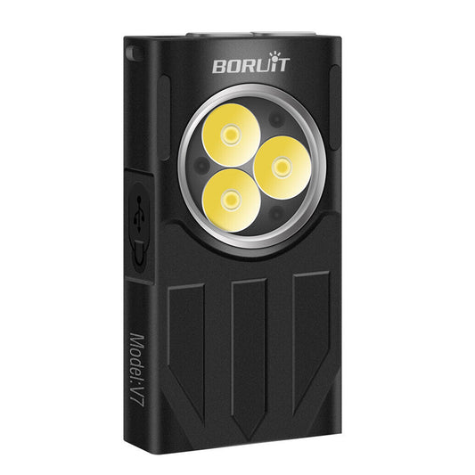 Waterproof LED Light Keychain Torch Lamp Flashlight  USB Rechargeable