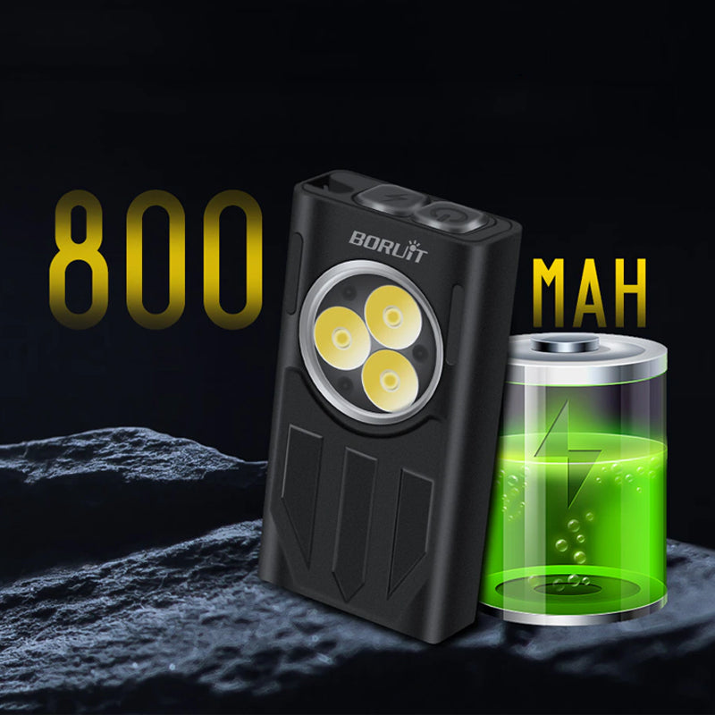 Waterproof LED Light Keychain Torch Lamp Flashlight  USB Rechargeable