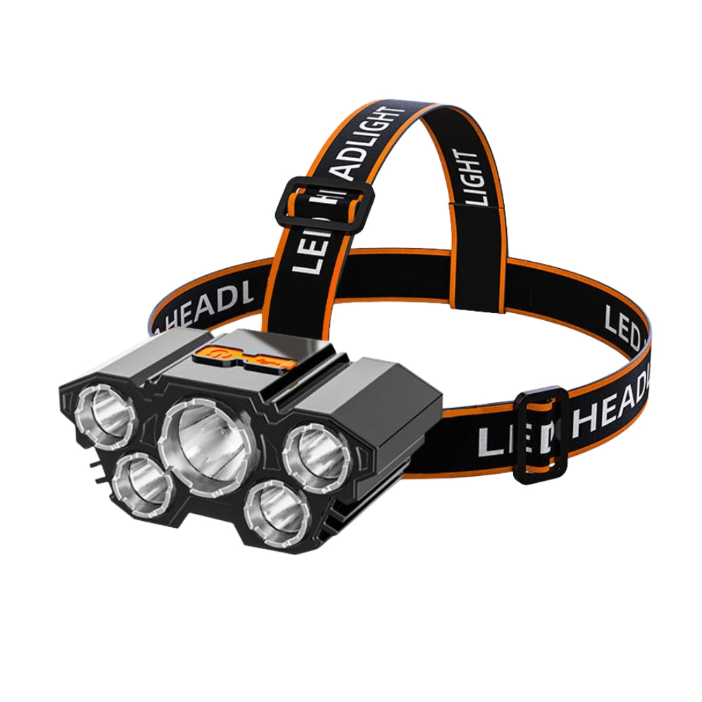 USB Rechargeable Ultra Bright Head Mounted Flashlight