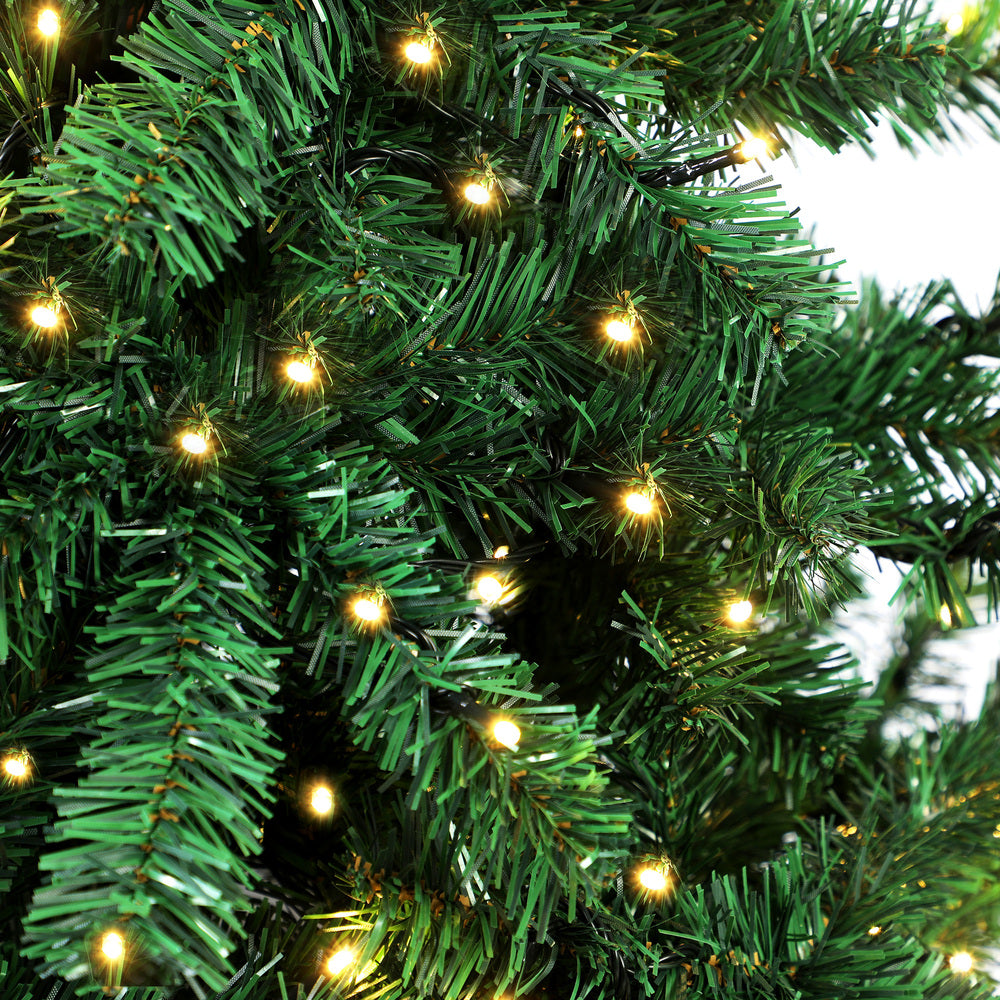 7FT Green Christmas Tree with LED Lights