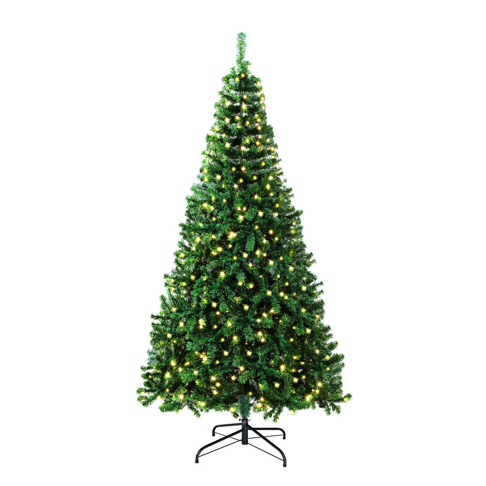 8FT Green Christmas Tree with LED Lights