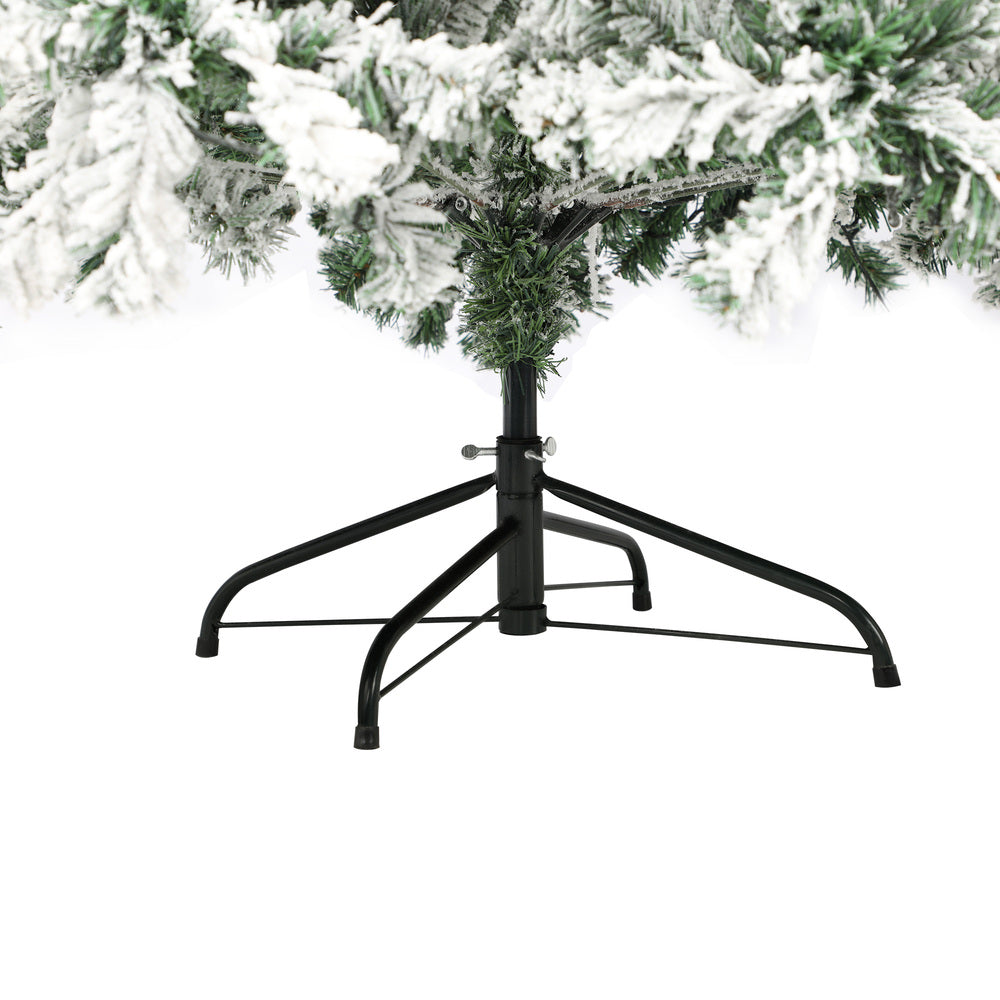 7FT Snow Flocked Green Christmas Tree