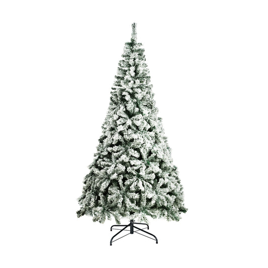7FT Snow Flocked Green Christmas Tree