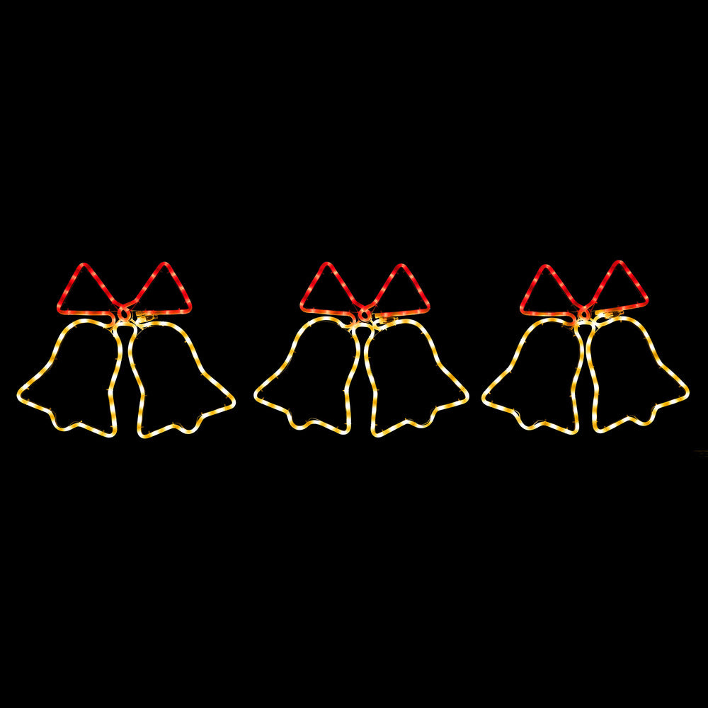 Christmas LED Motif Lights 3PCS Jingle Bell Set