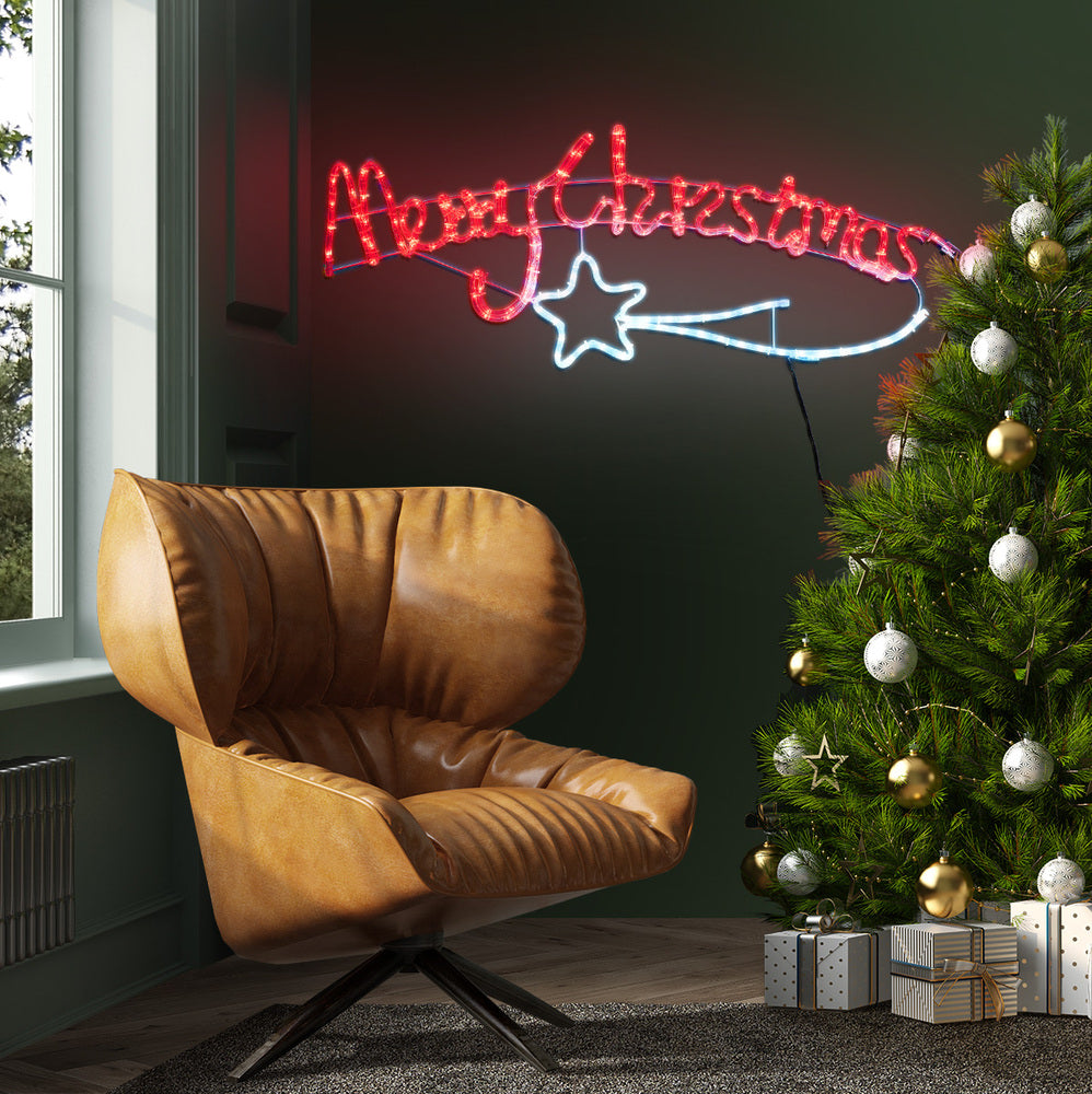 Merry Christmas LED Motif Rope Lights