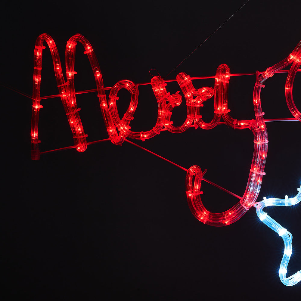 Merry Christmas LED Motif Rope Lights