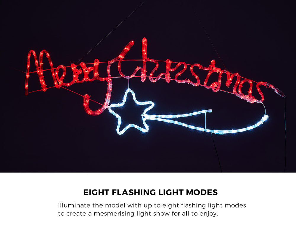 Merry Christmas LED Motif Rope Lights