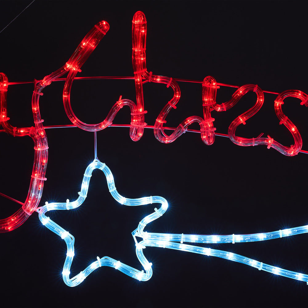 Merry Christmas LED Motif Rope Lights