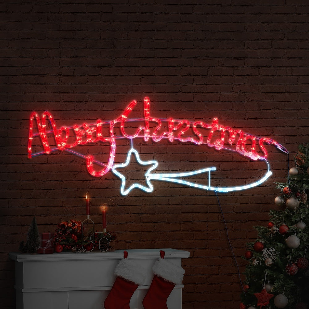 Merry Christmas LED Motif Rope Lights