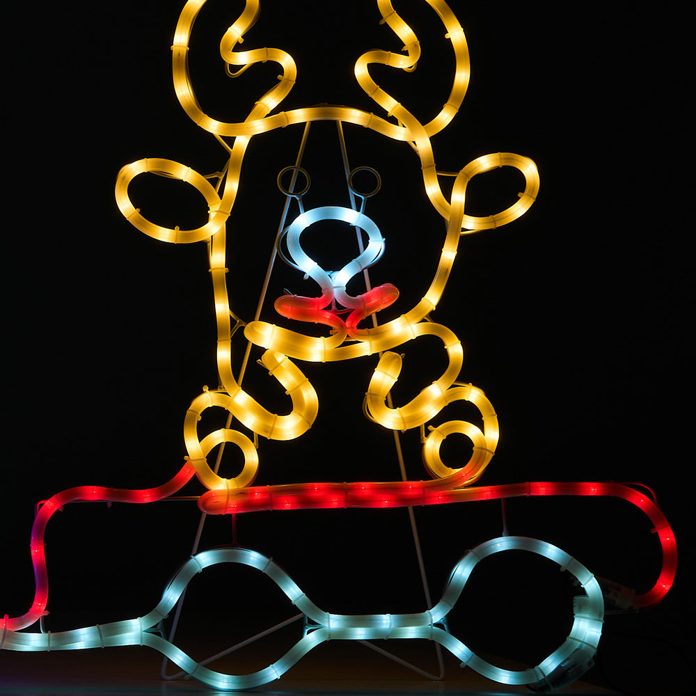 Christmas LED Motif Lights Santa Claus Train