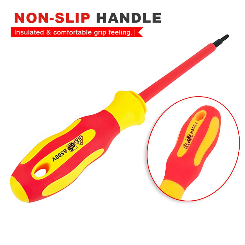 10Pcs Interchangeable Blade VDE Insulated Screwdriver Set