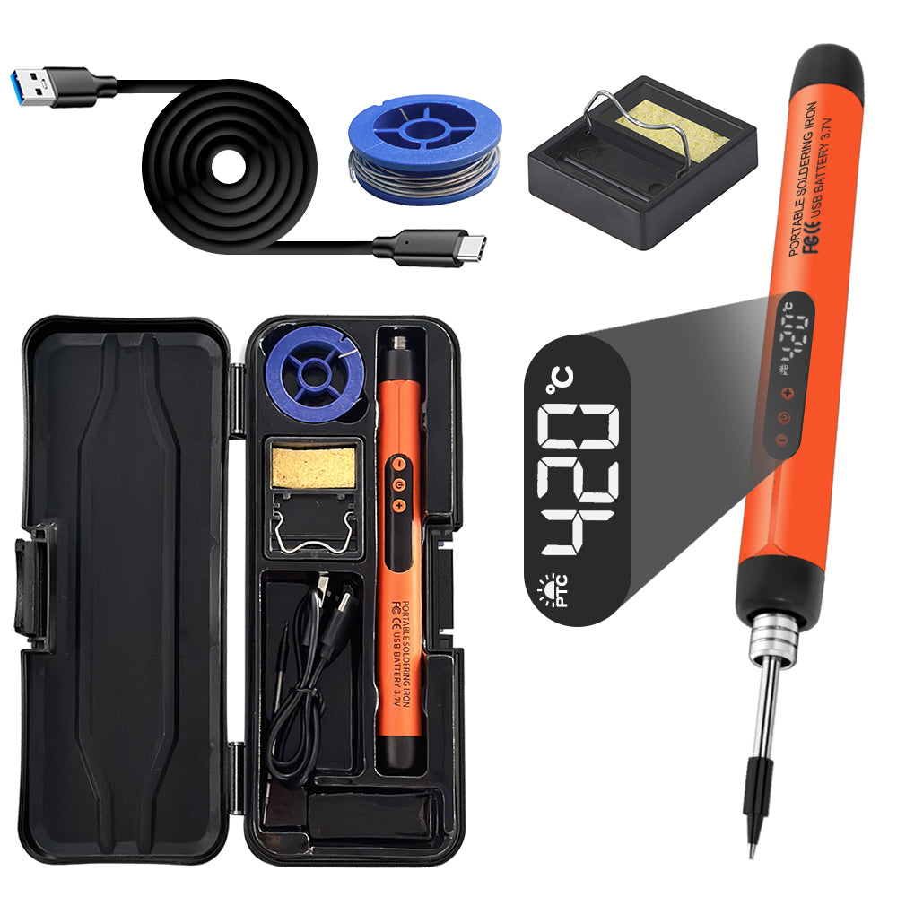 USB Soldering Iron Temperature Adjustable Mini Soldering Iron Set