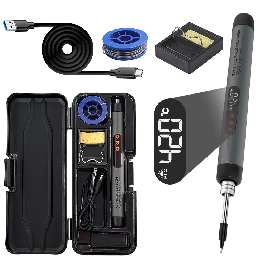 USB Soldering Iron Temperature Adjustable Mini Soldering Iron Set