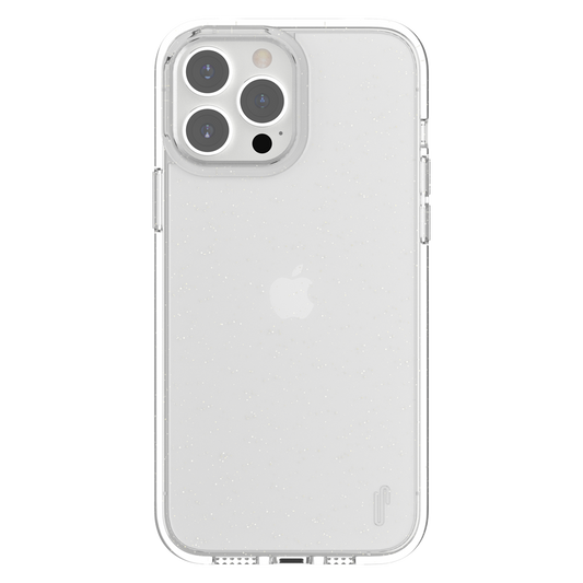 UR Vogue Glitter Infused Armor Case, iPh-13 Pro Max [1.2M Drop Protection]-Clear