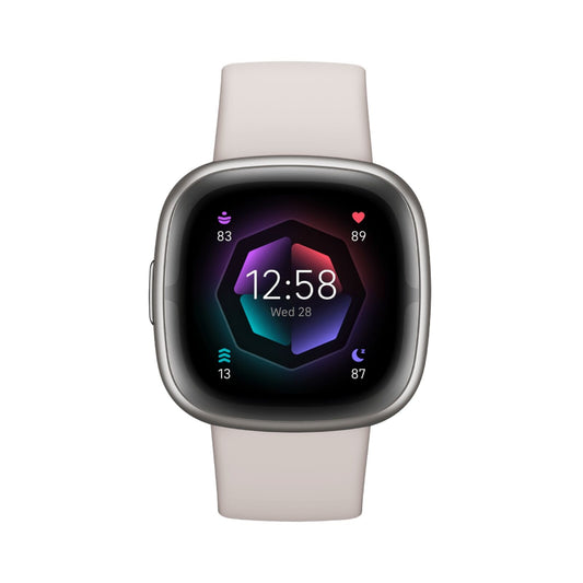Fitbit Sense 2 Lunar White - Premium - Refurbished Grade A++