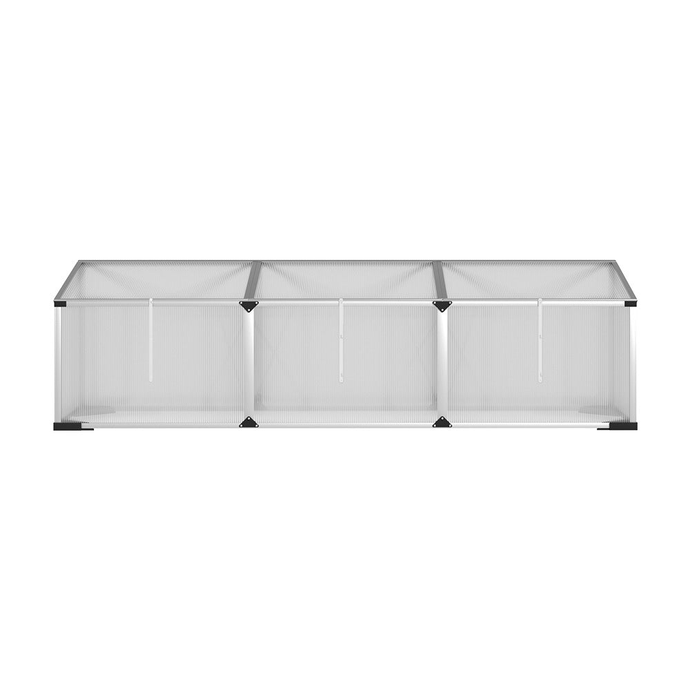 Green Fingers Greenhouse 180x50x50CM Cold Frame Plant Grow Aluminium