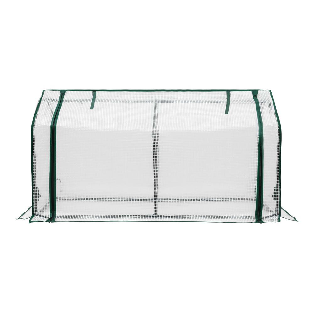 Green Fingers Mini Greenhouse PE Cover House Roll-Up Zippered Door
