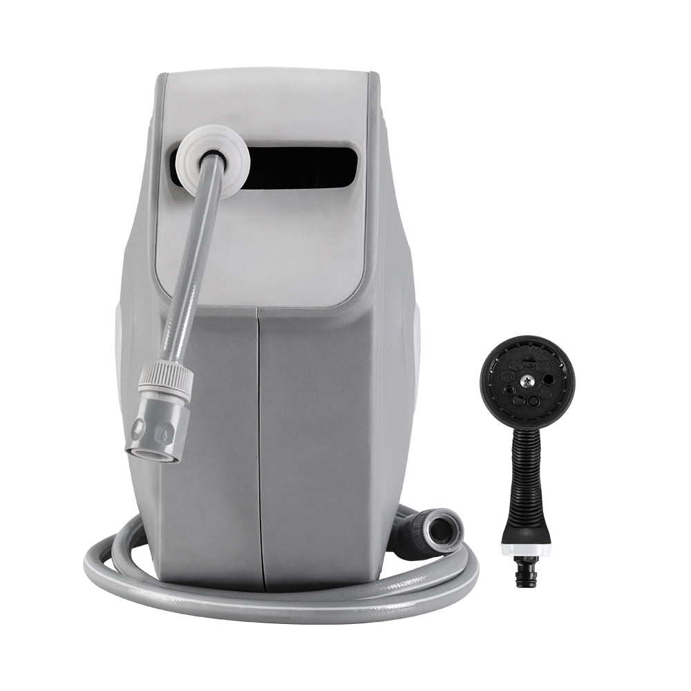 Green Fingers Water Hose Reel 10M Retractable Auto Rewind Garden Spray Gun