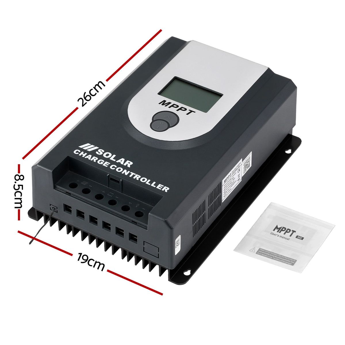 Giantz 50A MPPT Solar Charge Controller Auto 12V/24V Battery Regulator