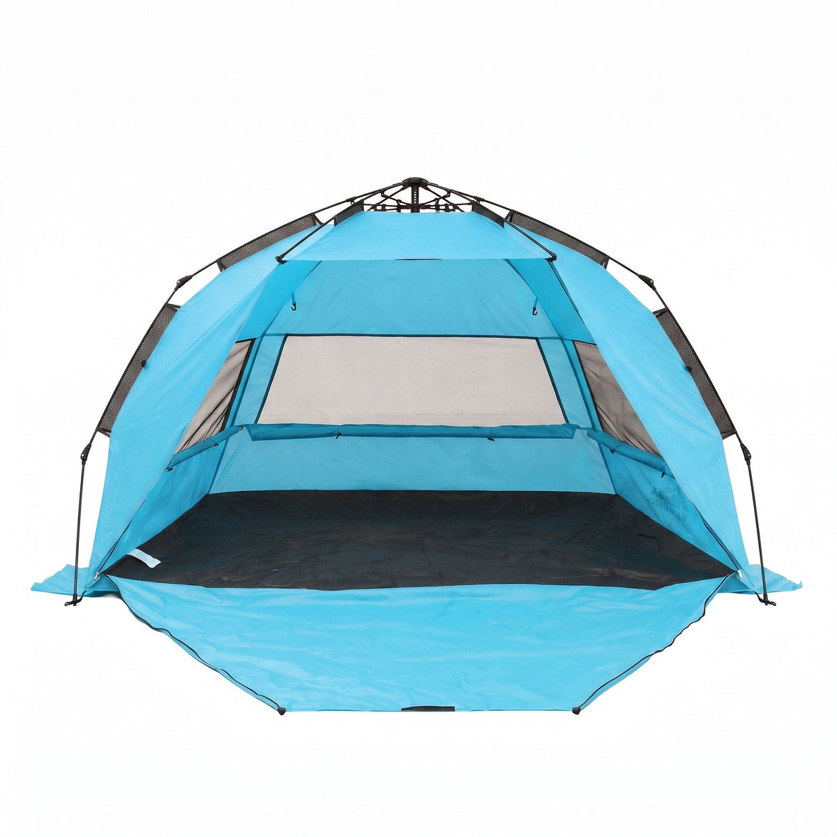 Weisshorn Pop-Up Beach Tent 3-4 Person, UPF 50+, Blue