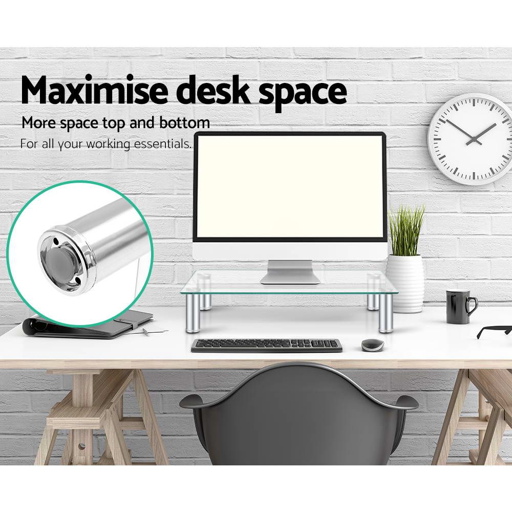 Artiss Monitor Stand Riser with Height Adjustable Computer Laptop Printer