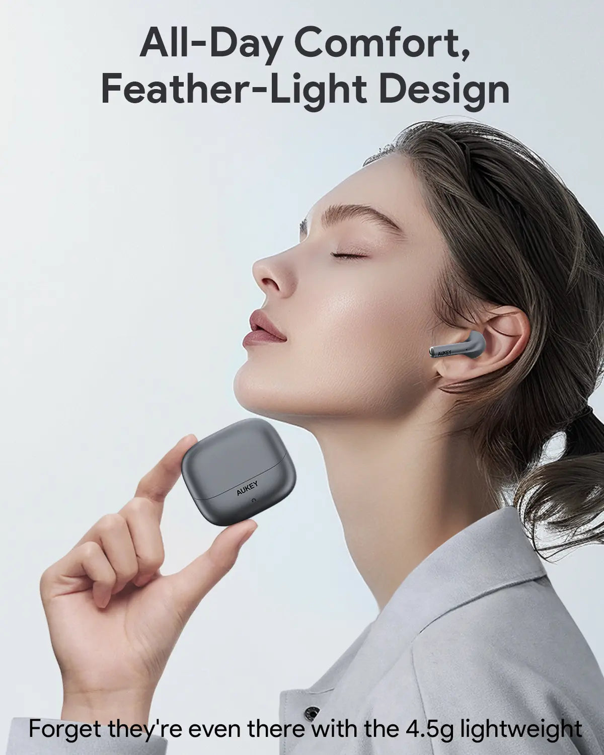 AUKEY Beyond ANC Pro True Wireless Earbuds with 42dB Hybrid ANC, Bluetooth 5.4 & 25H Battery Life – EP-B1 2