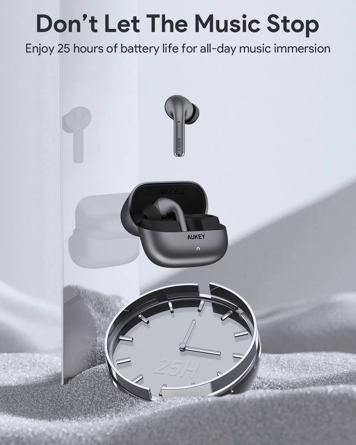 AUKEY Beyond ANC Pro True Wireless Earbuds with 42dB Hybrid ANC, Bluetooth 5.4 & 25H Battery Life – EP-B1 6