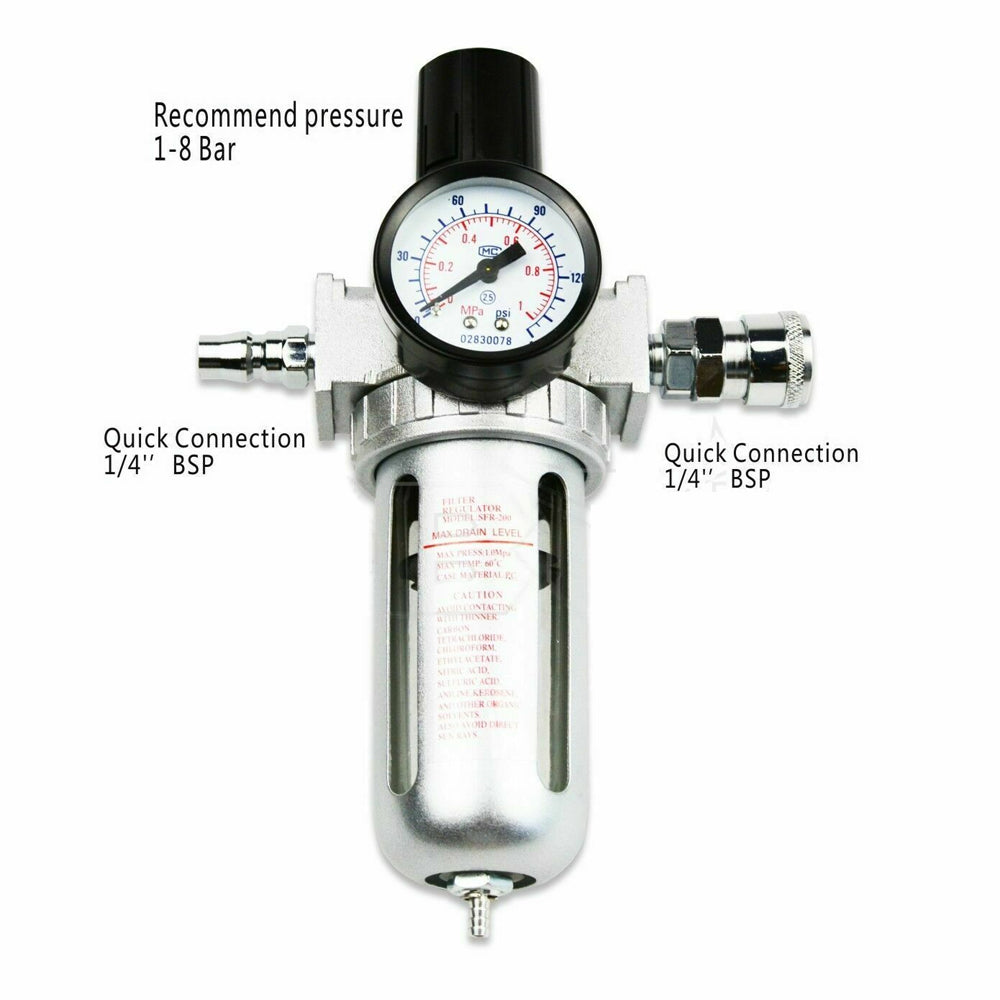 X-BULL Air Compressor Oil & Moisture Water Filter Regulator