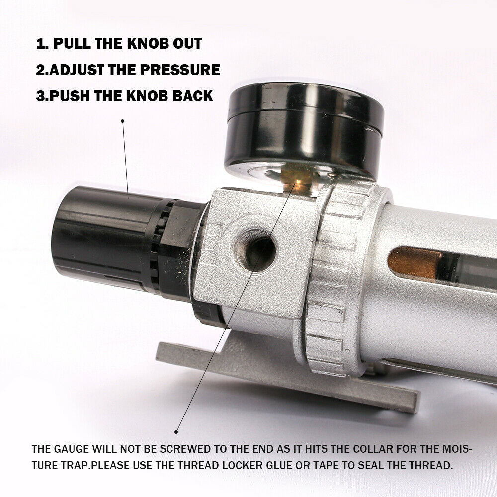X-BULL Air Compressor Oil & Moisture Water Filter Regulator
