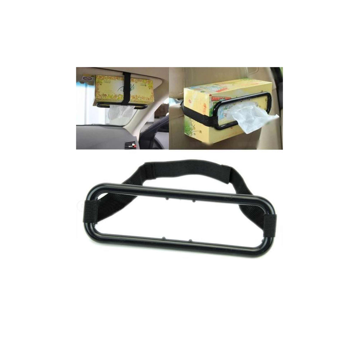 Car Tissue Box Holder, Elastic Hanging Napkin Organiser