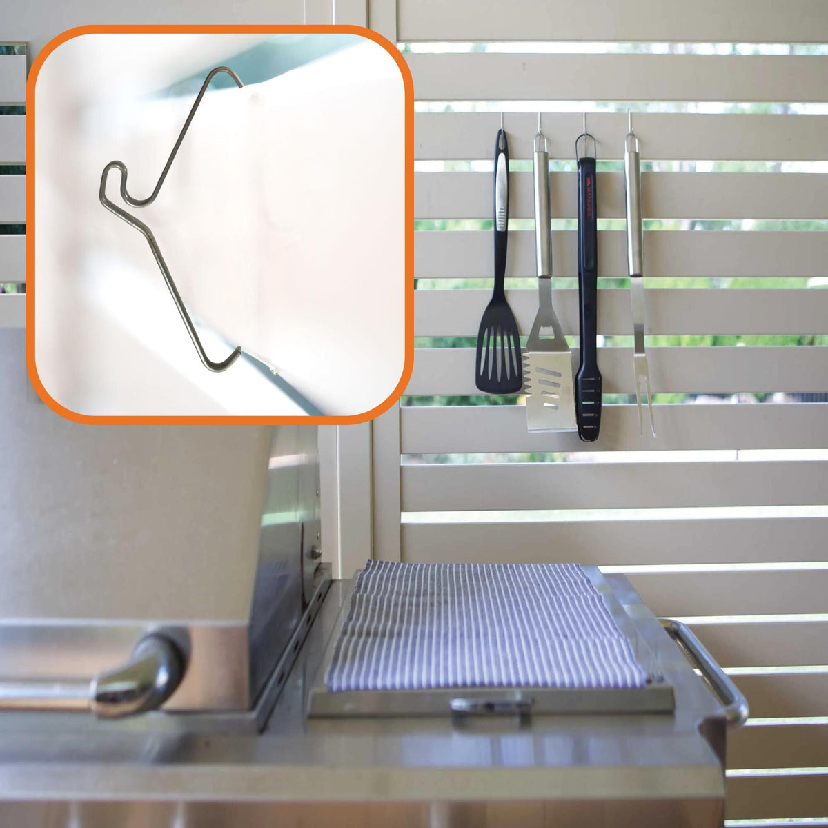 Tooleroo 5 Pack 155-165mm (6-6.5") Brick Hooks - Wall Clips Hangers