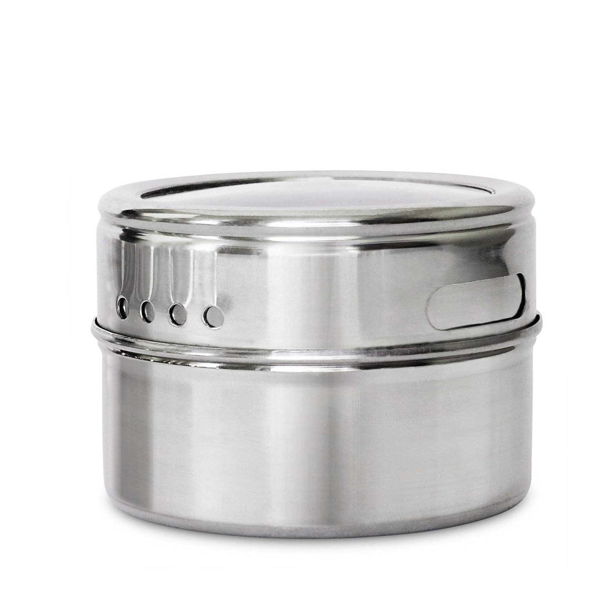 Kitchee 150g Magnetic Spice Jar Stainless Steel Tin - Herb Seasoning Storage
