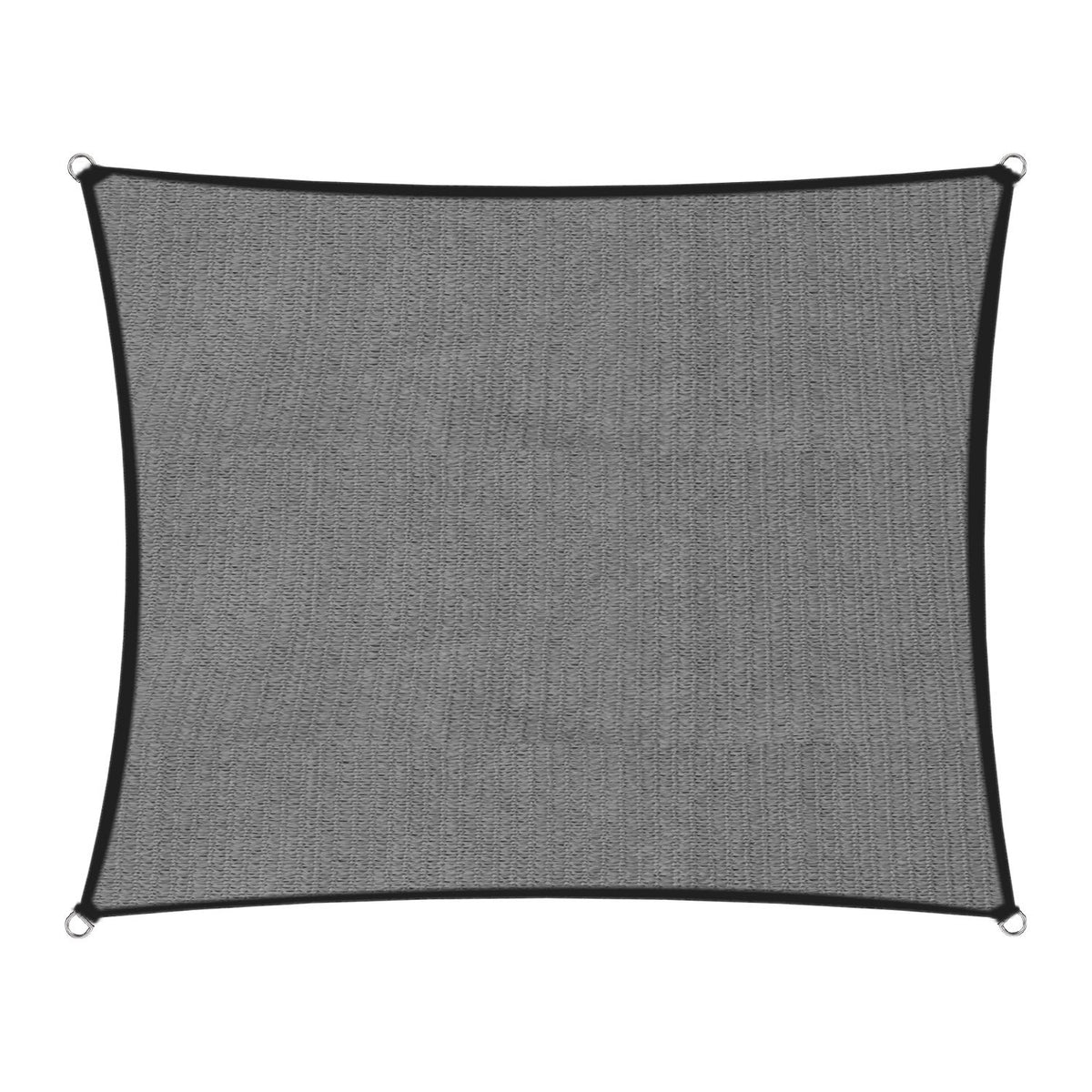 Wallaroo 280gsm Outdoor Sun Shade Sail Canopy Grey Square 2.5m X
