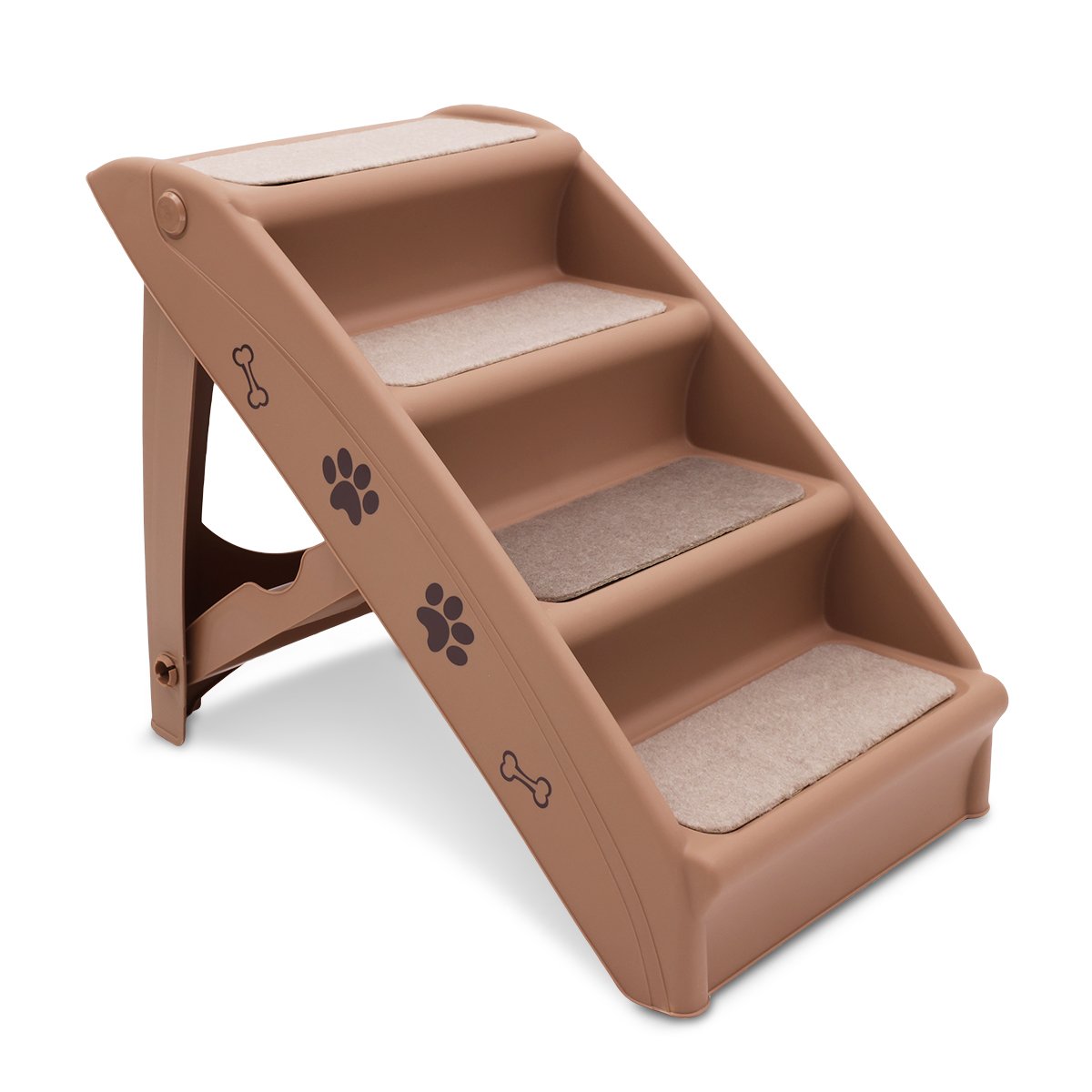 Furtastic 50cm Foldable Pet Stairs, Brown