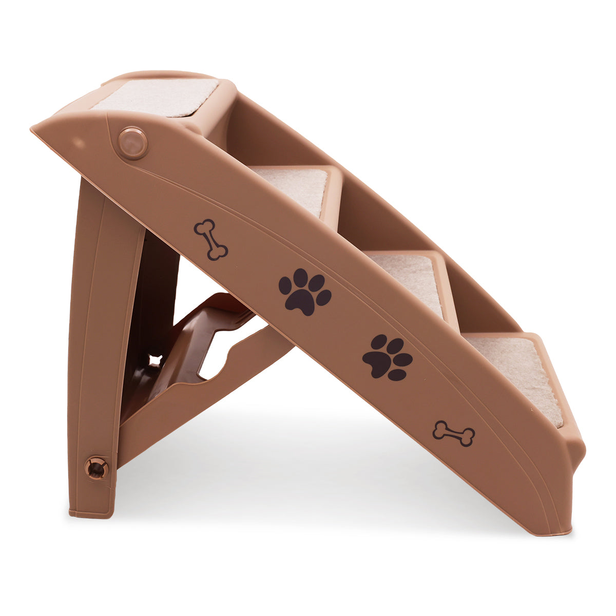 Furtastic 50cm Foldable Pet Stairs, Brown