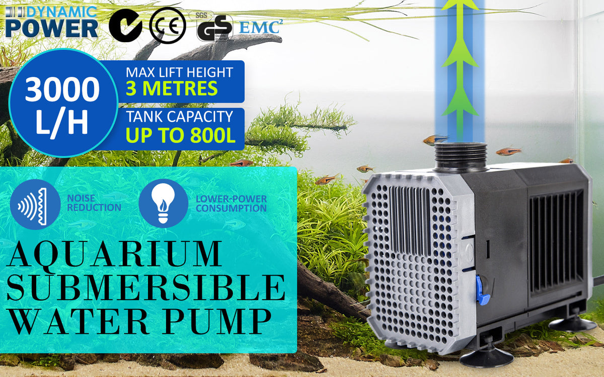 Dynamic Power Submersible Pond Pump 3000L/h, 55W