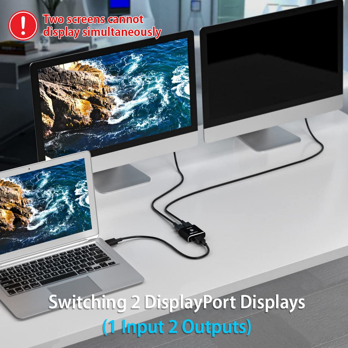 Simplecom CM202 Bi-Directional 2 Way DisplayPort Switch Selector DP 1.4 8K 6