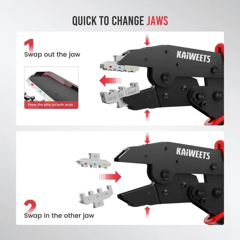 KAIWEETS KDC02 Smart Hexagonal Ferrule Crimping Tool